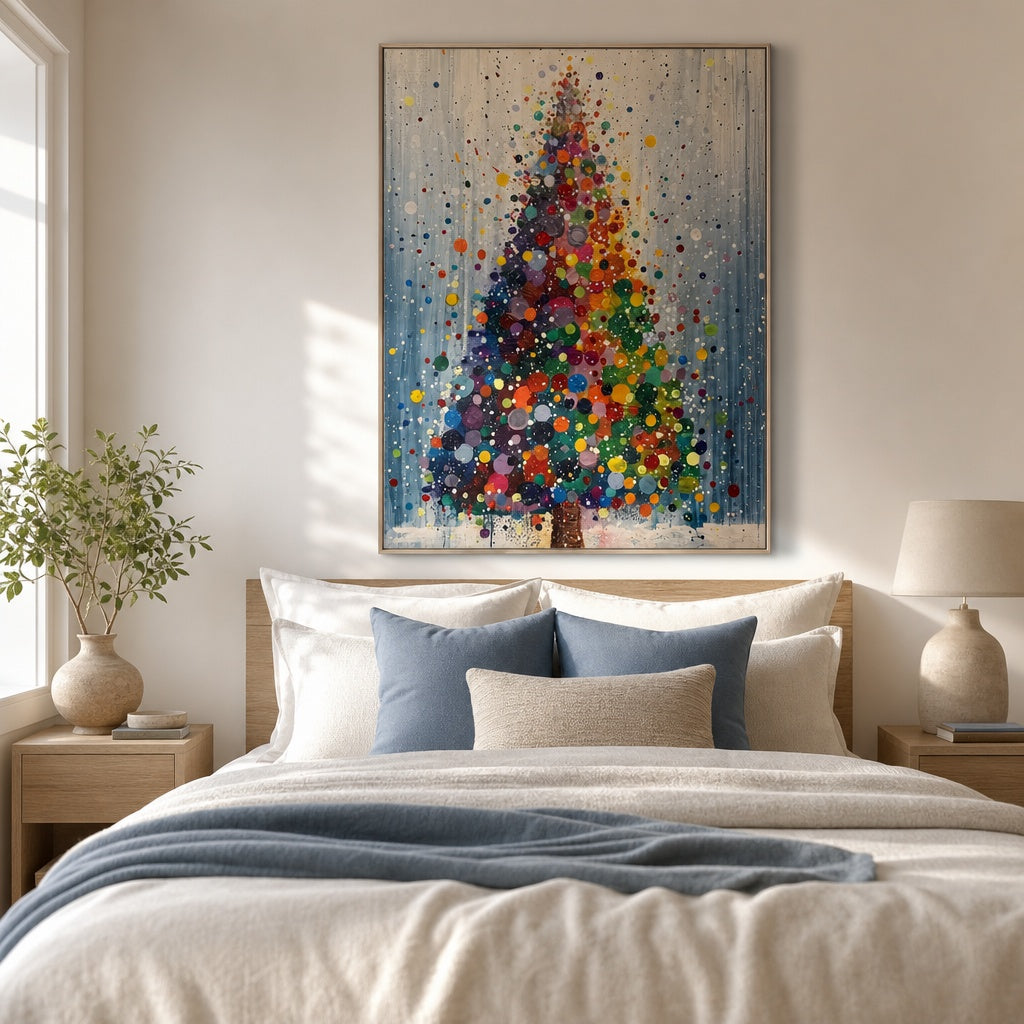 Colorful Christmas Tree Celebration