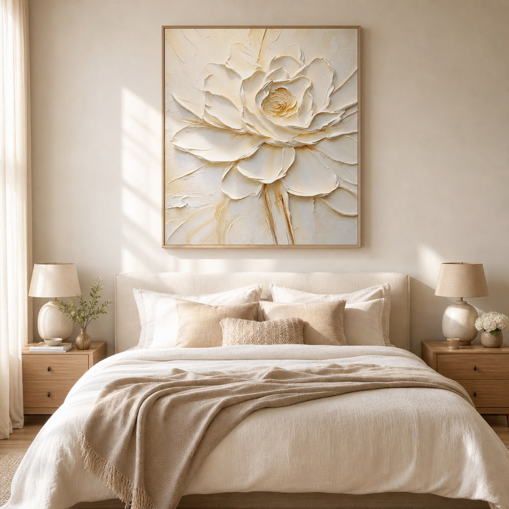Ivory Lotus Relief