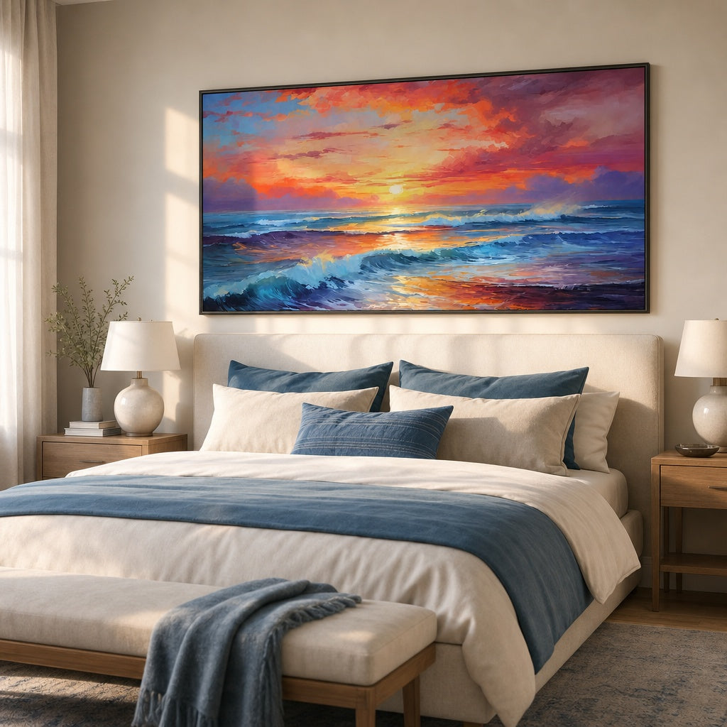 Crimson Ocean Sunset