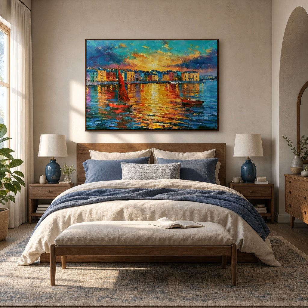 Harbor Sunset Reflections