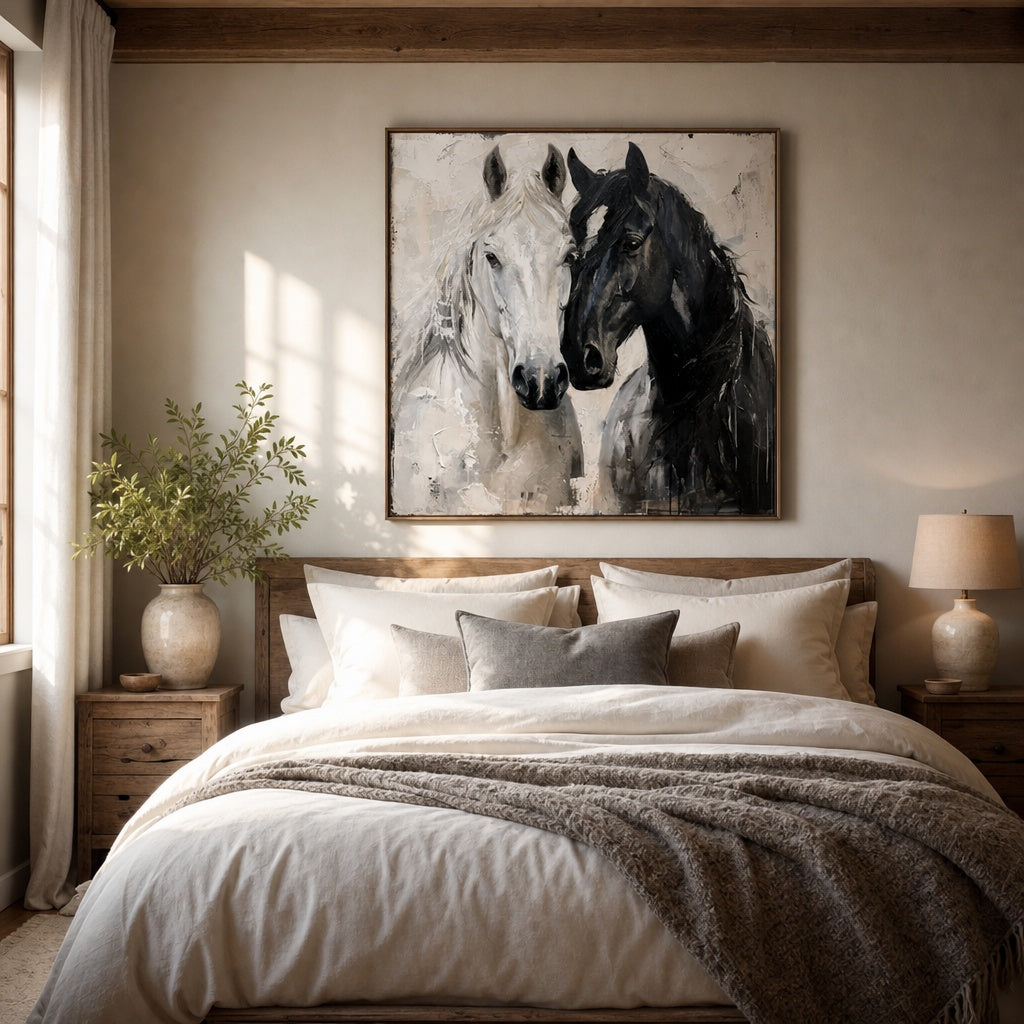 Black and White Horse Connection