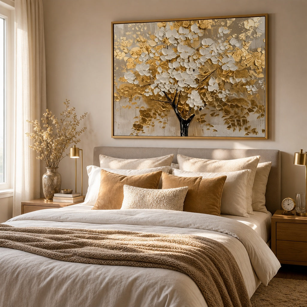 Golden White Blossom Tree