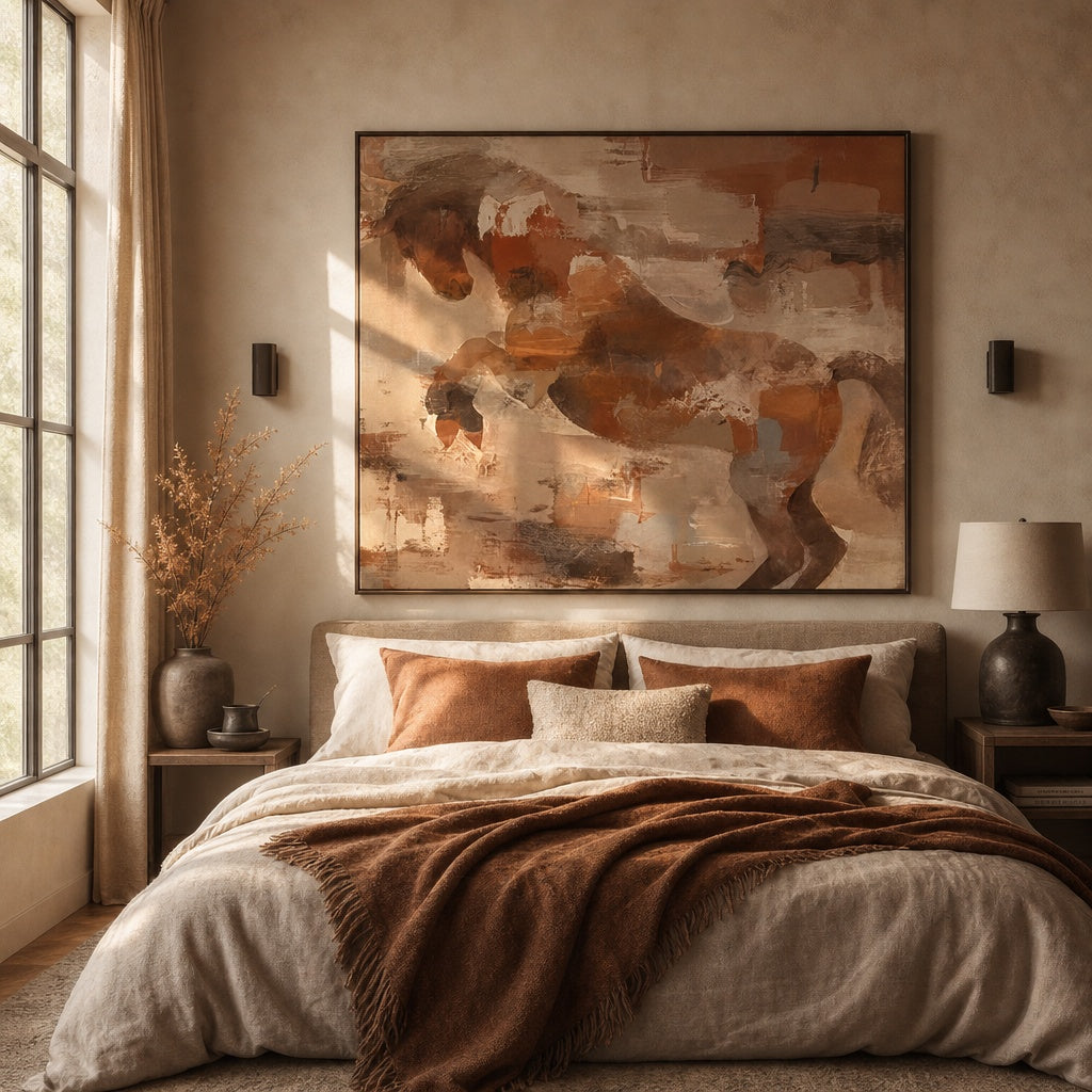 Abstract Horse Movement Painting