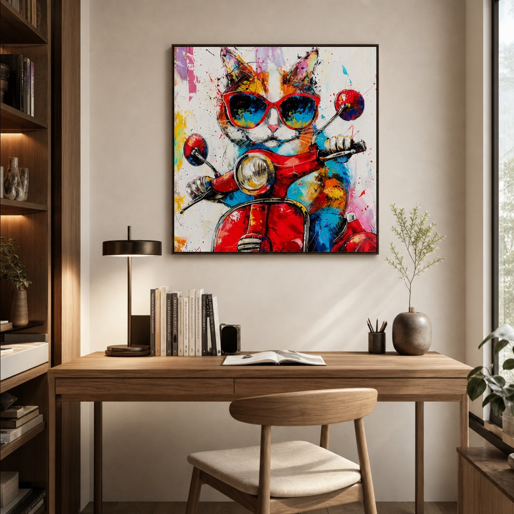 Retro Cat Rider