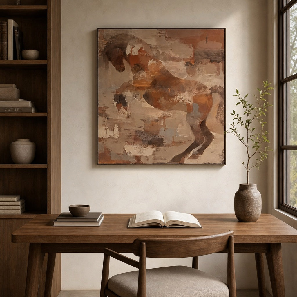 Abstract Horse Movement Painting