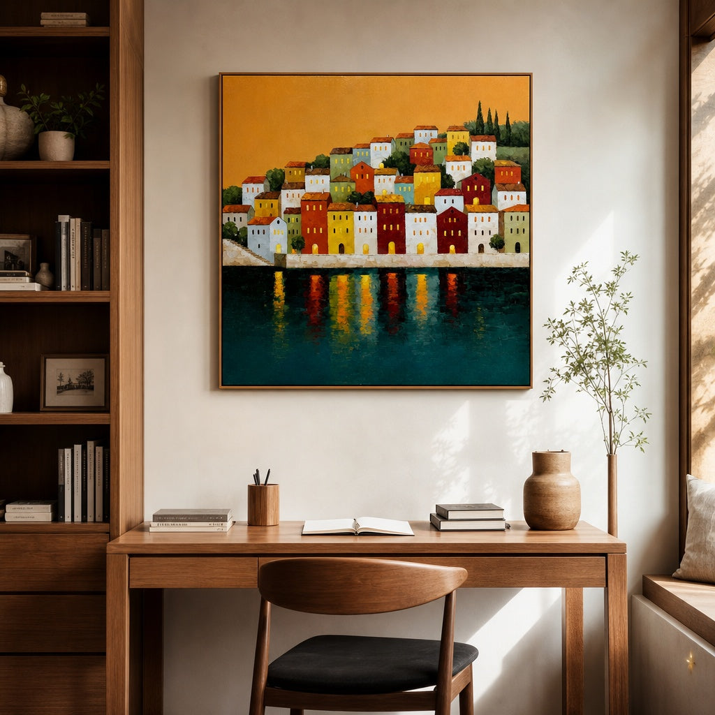 Mediterranean Village Reflections