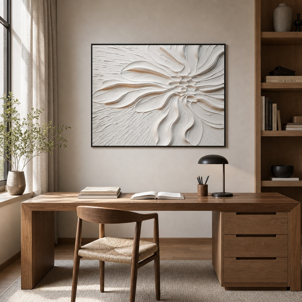 Ivory Bloom Relief
