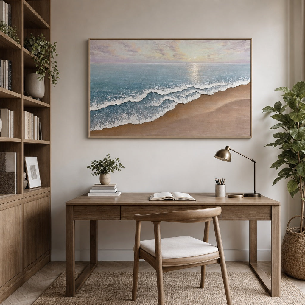 Sunlit Shoreline Calm