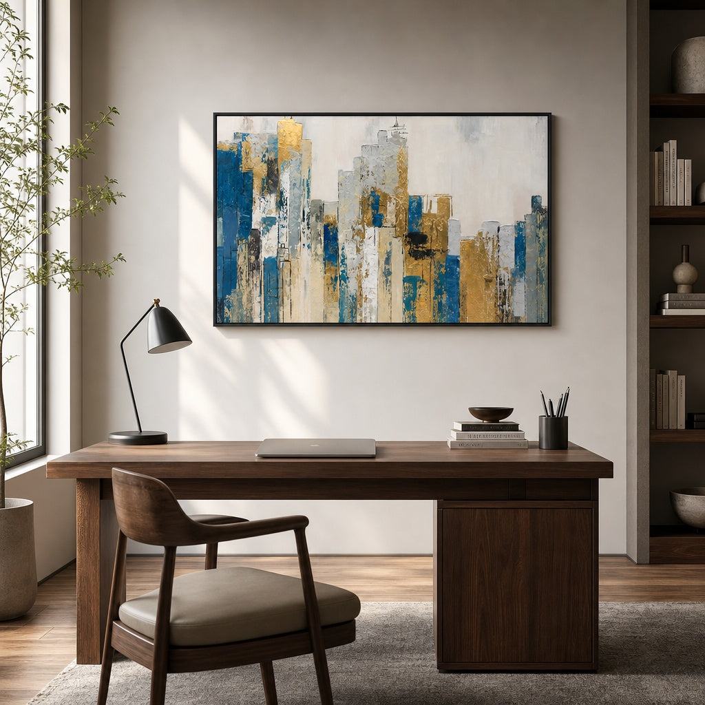 Gilded Blue Skyline