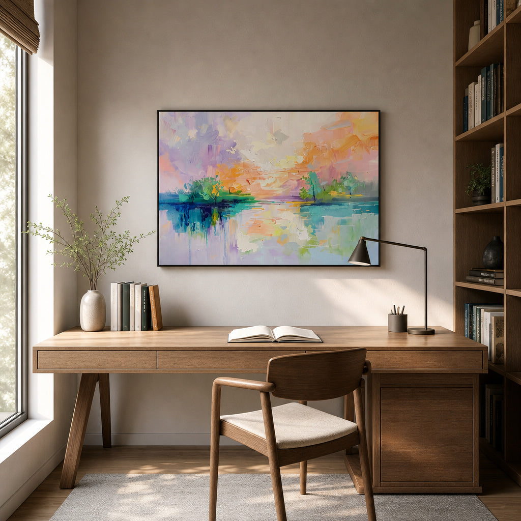 Pastel Lake Reverie