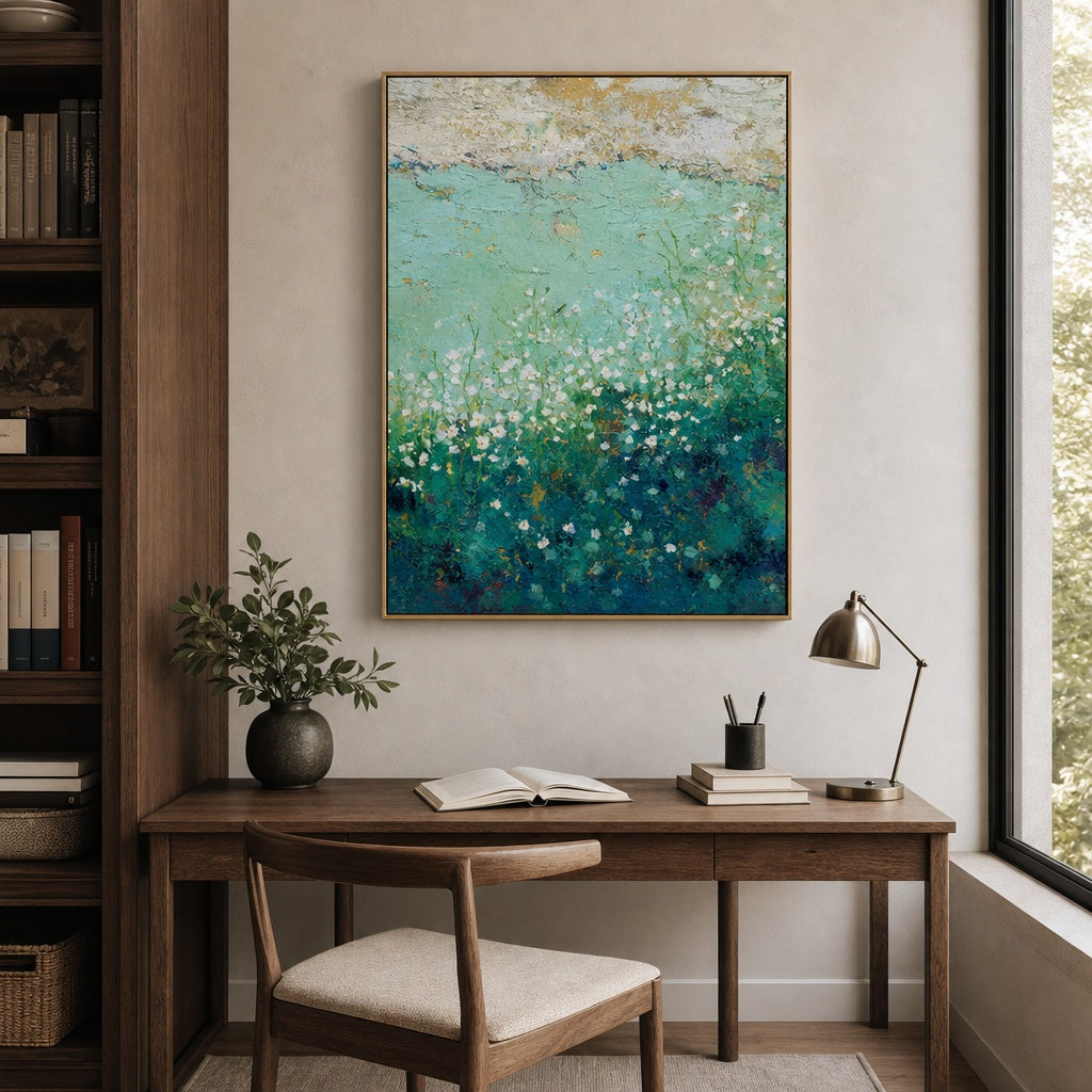 Aqua Meadow Bloom