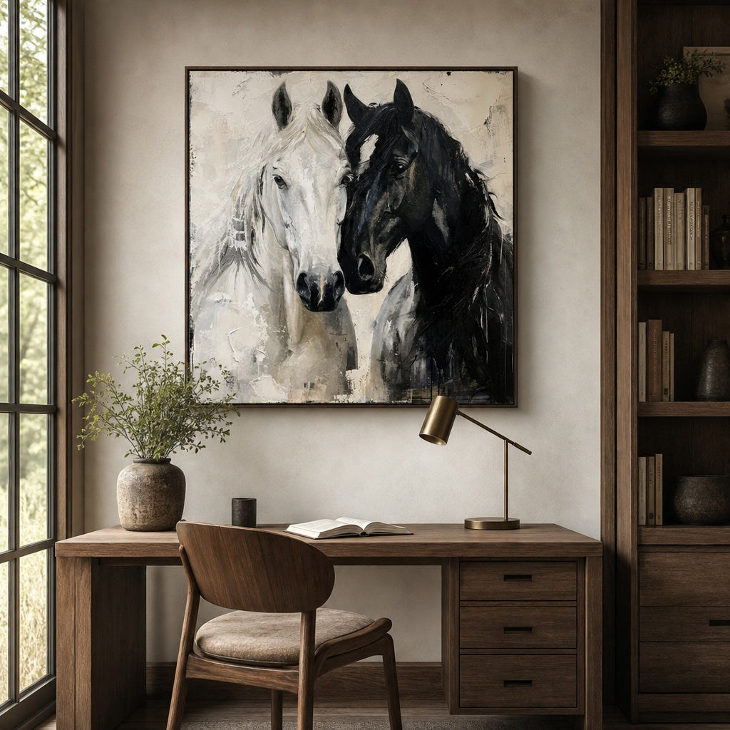Black and White Horse Connection