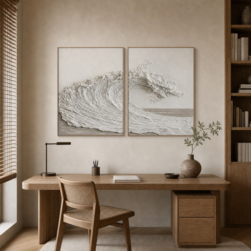 White Wave Diptych