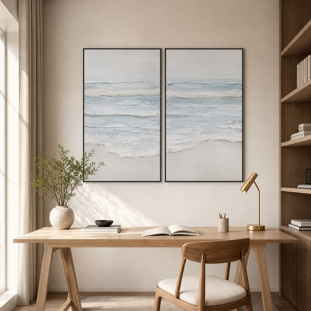 Soft Coastal Diptych