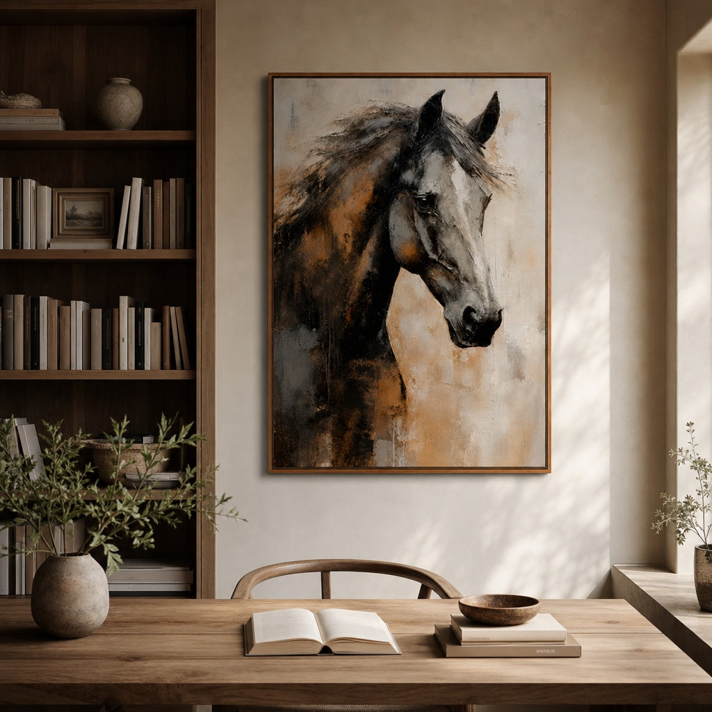Majestic Grey Horse