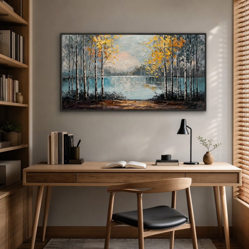 Autumn Birch Lake