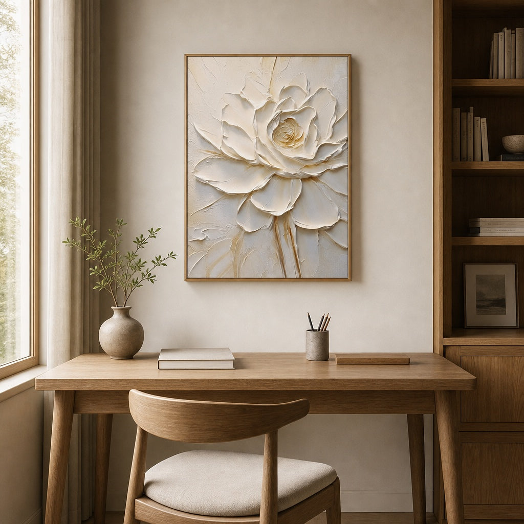 Ivory Lotus Relief