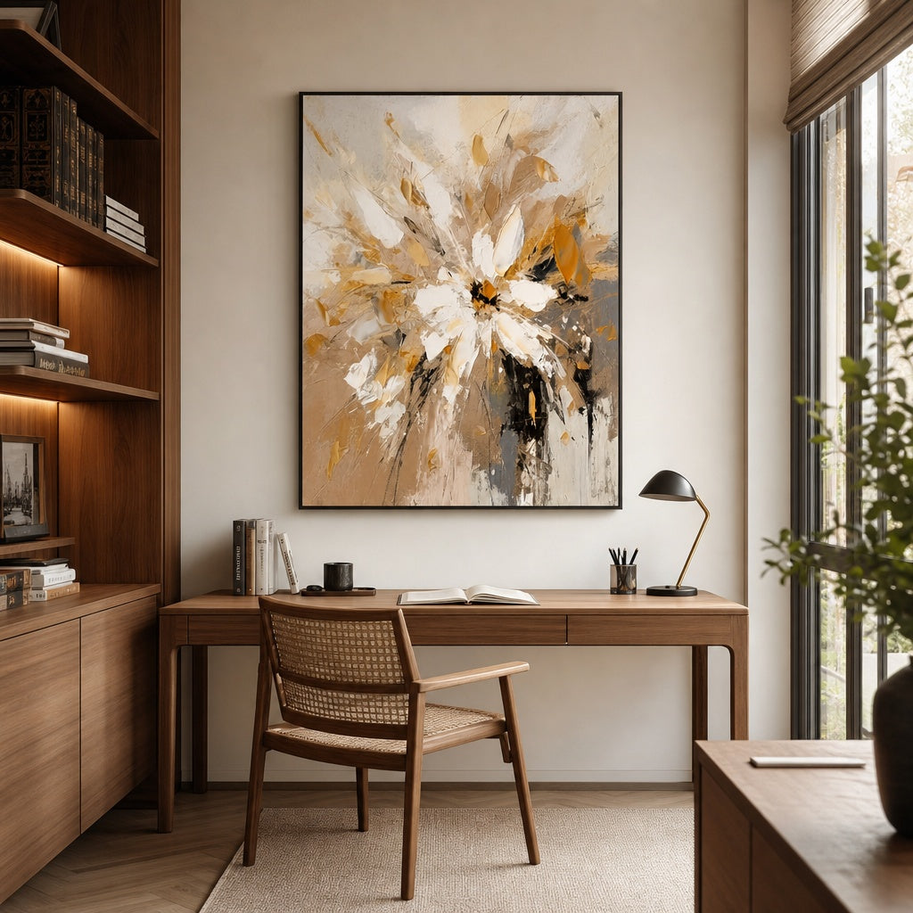 Golden Floral Burst