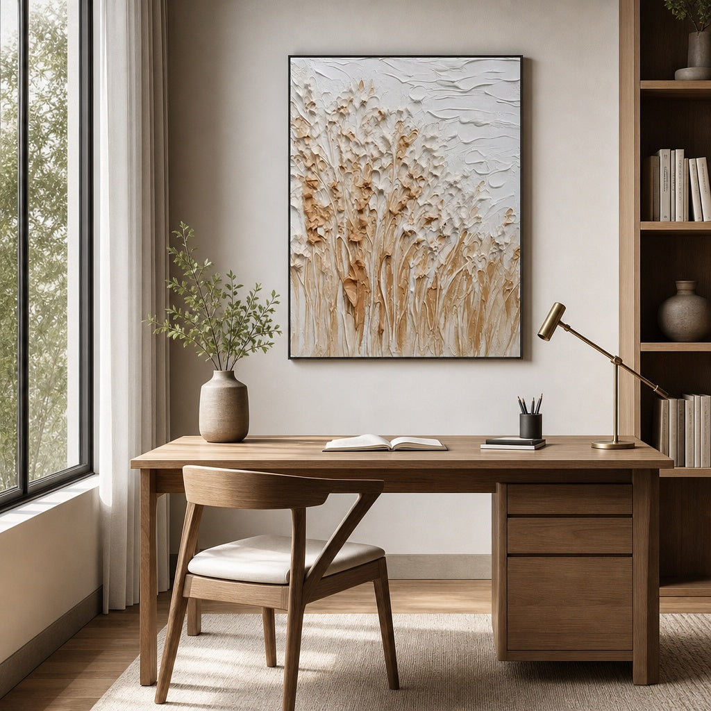 Ivory Botanical Texture