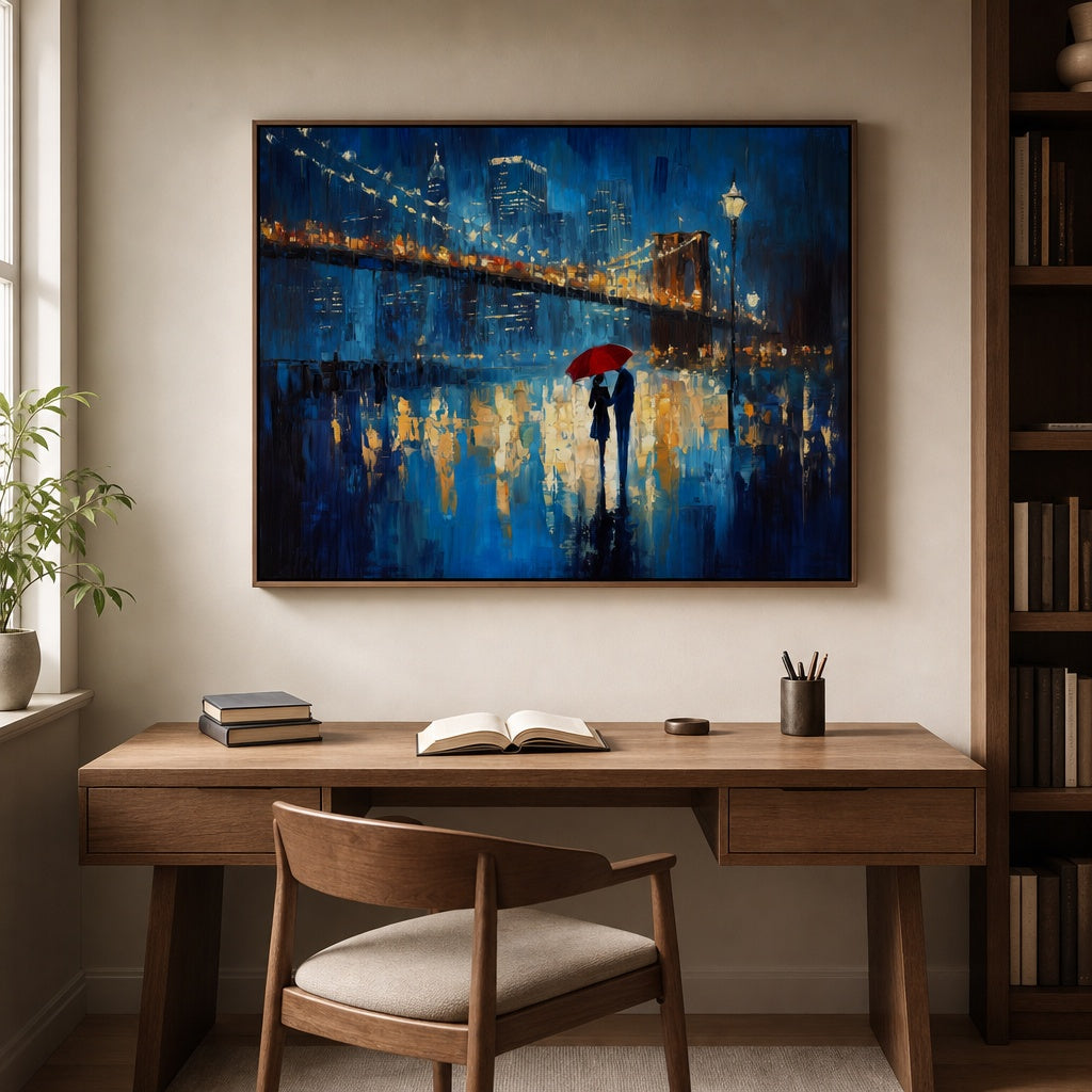 Rainy Bridge City Lights