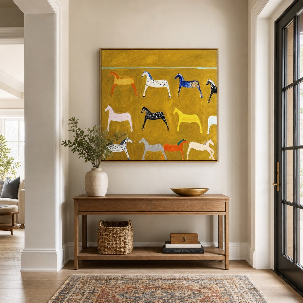 Colorful Horse Gallery Painting