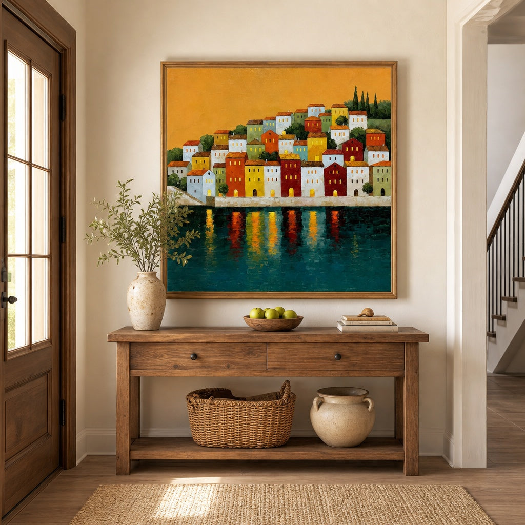 Mediterranean Village Reflections