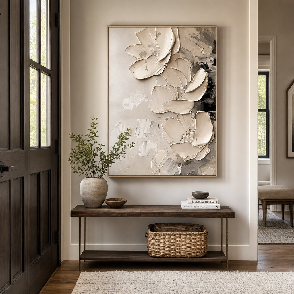 Ivory Petal Cascade