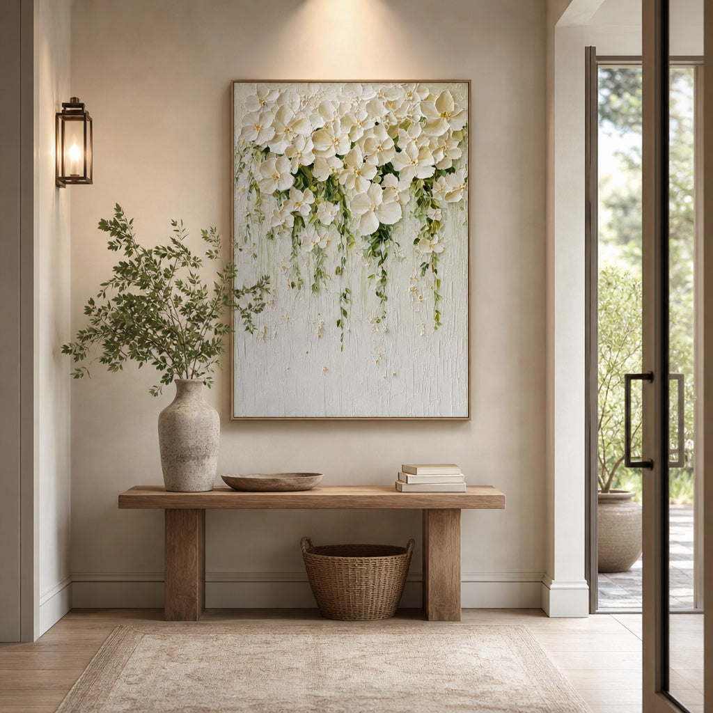 Cascading White Blossoms