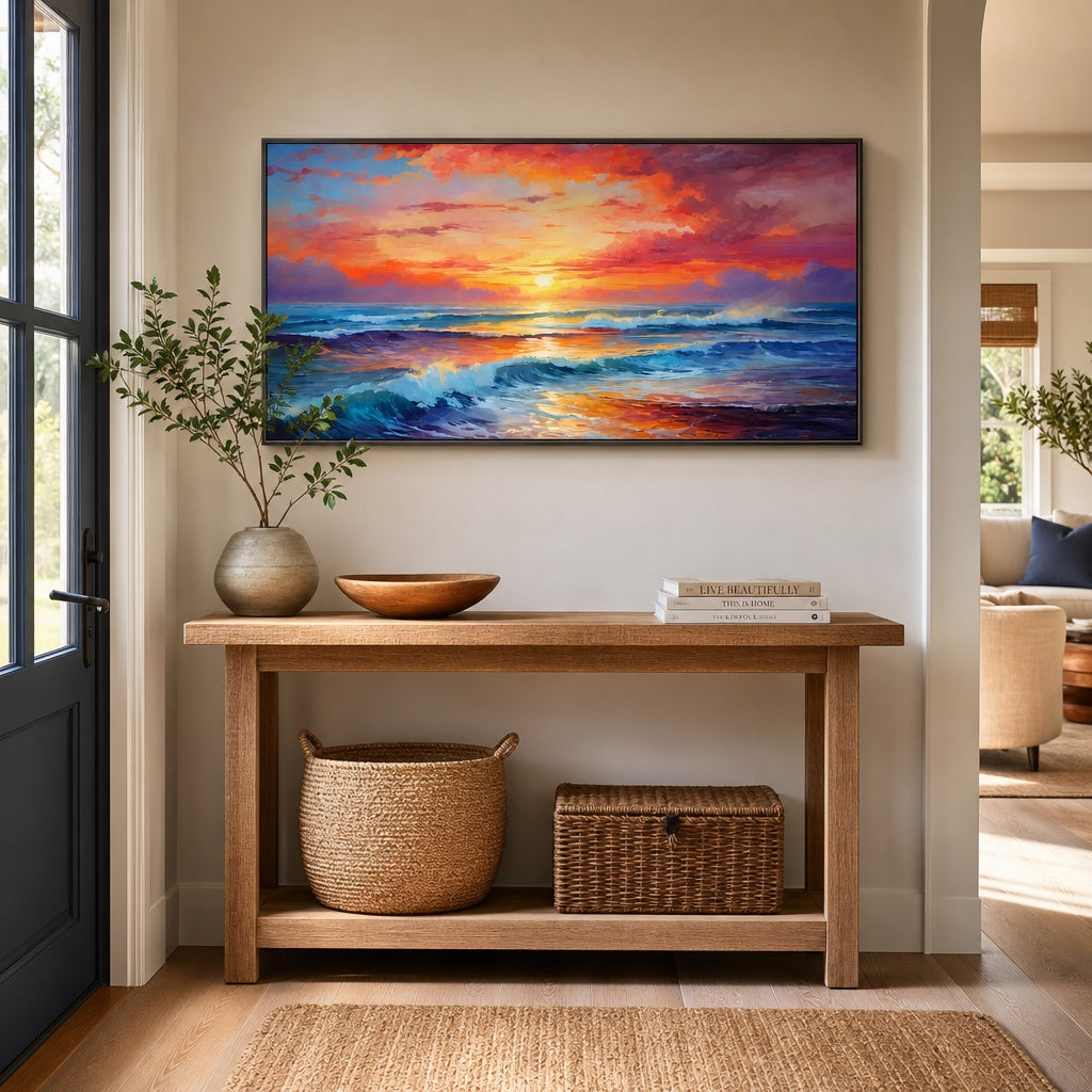 Crimson Ocean Sunset