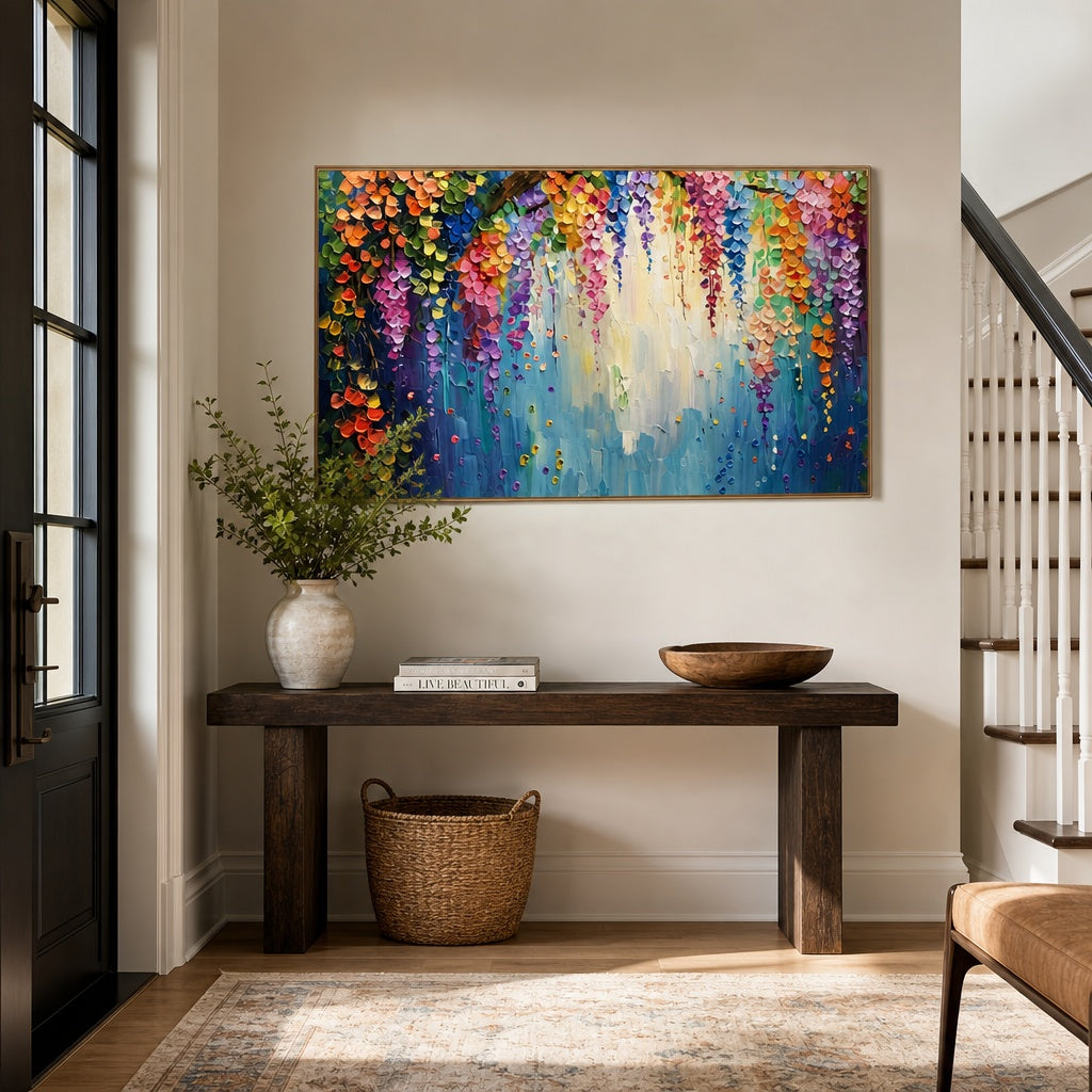 Colorful Wisteria Garden