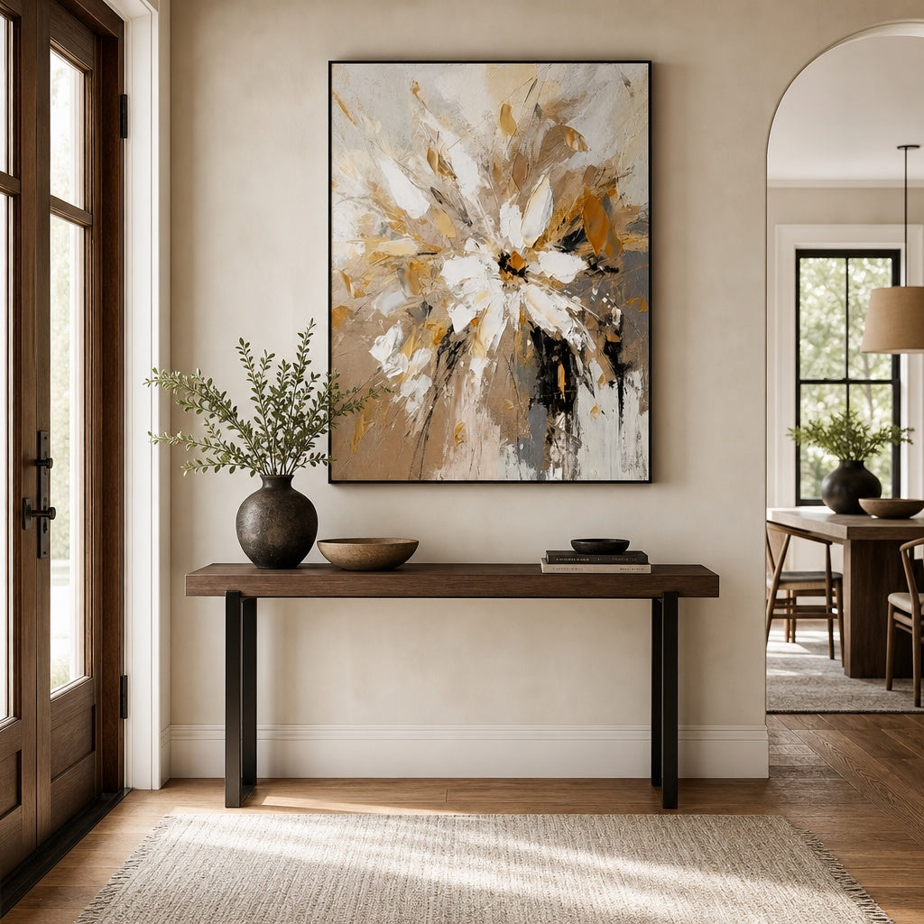 Golden Floral Burst