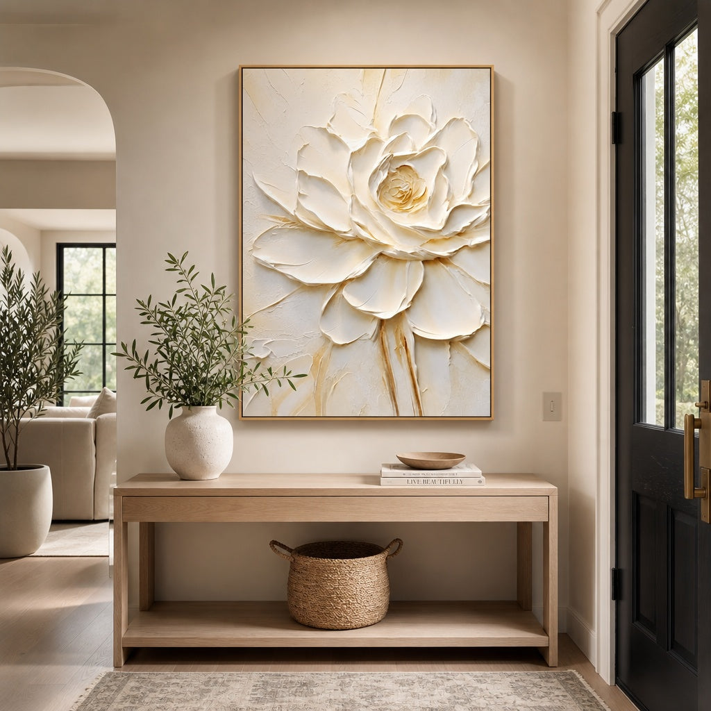 Ivory Lotus Relief
