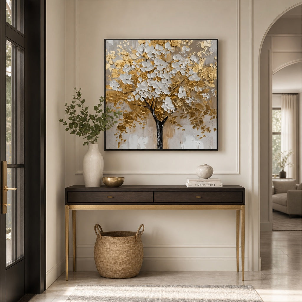 Golden White Blossom Tree