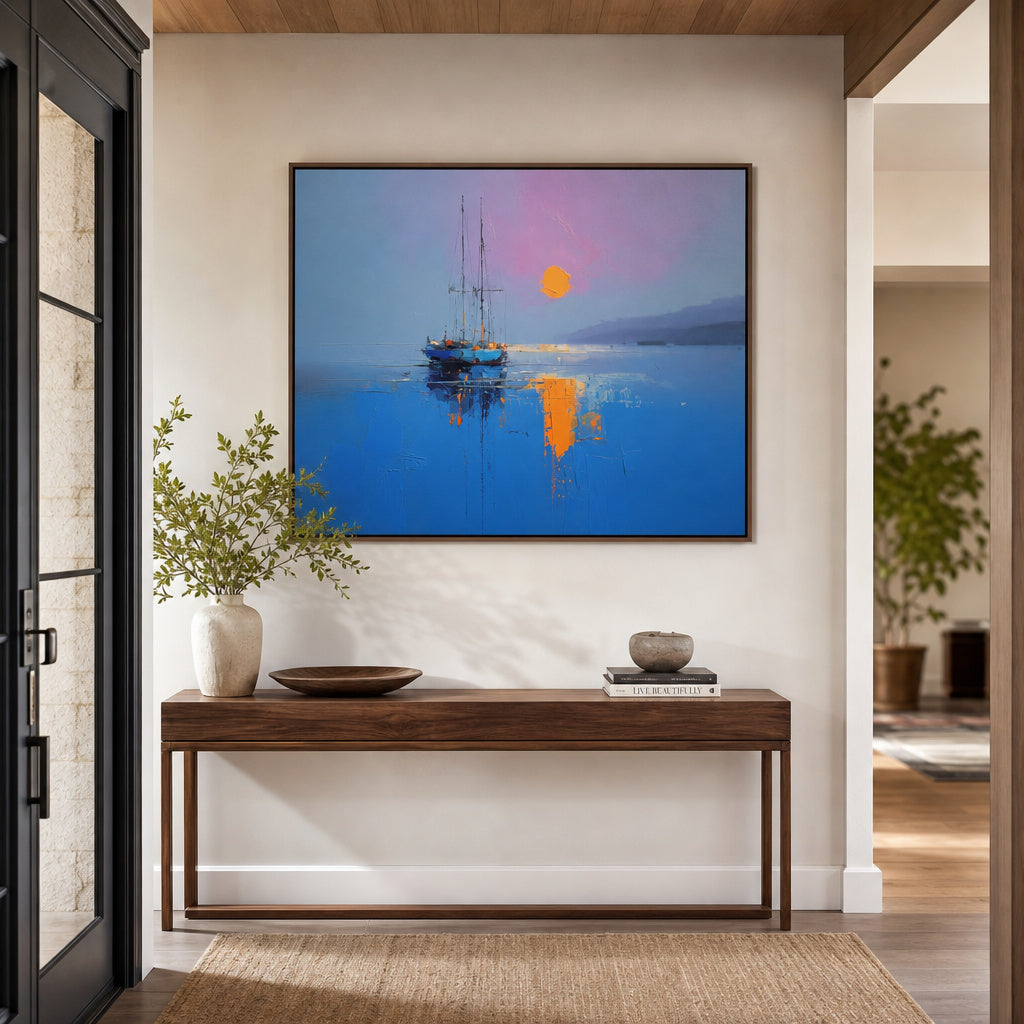 Sailboat Sunset Reflections
