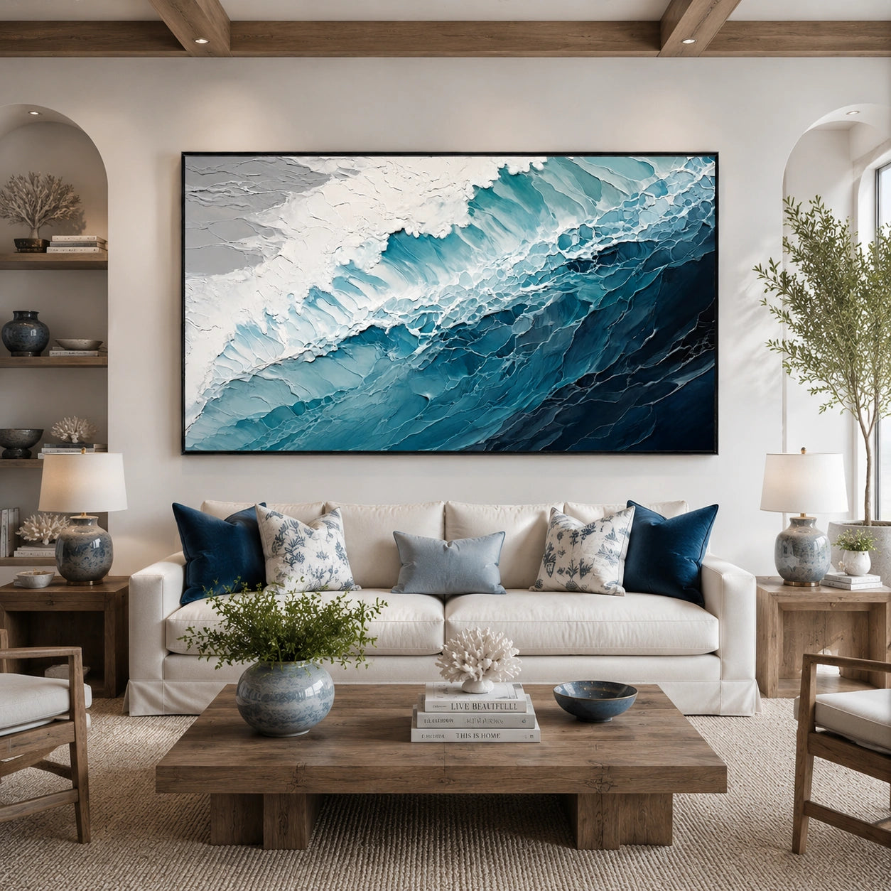 Ocean Tide – Hand-Painted Textured Wave