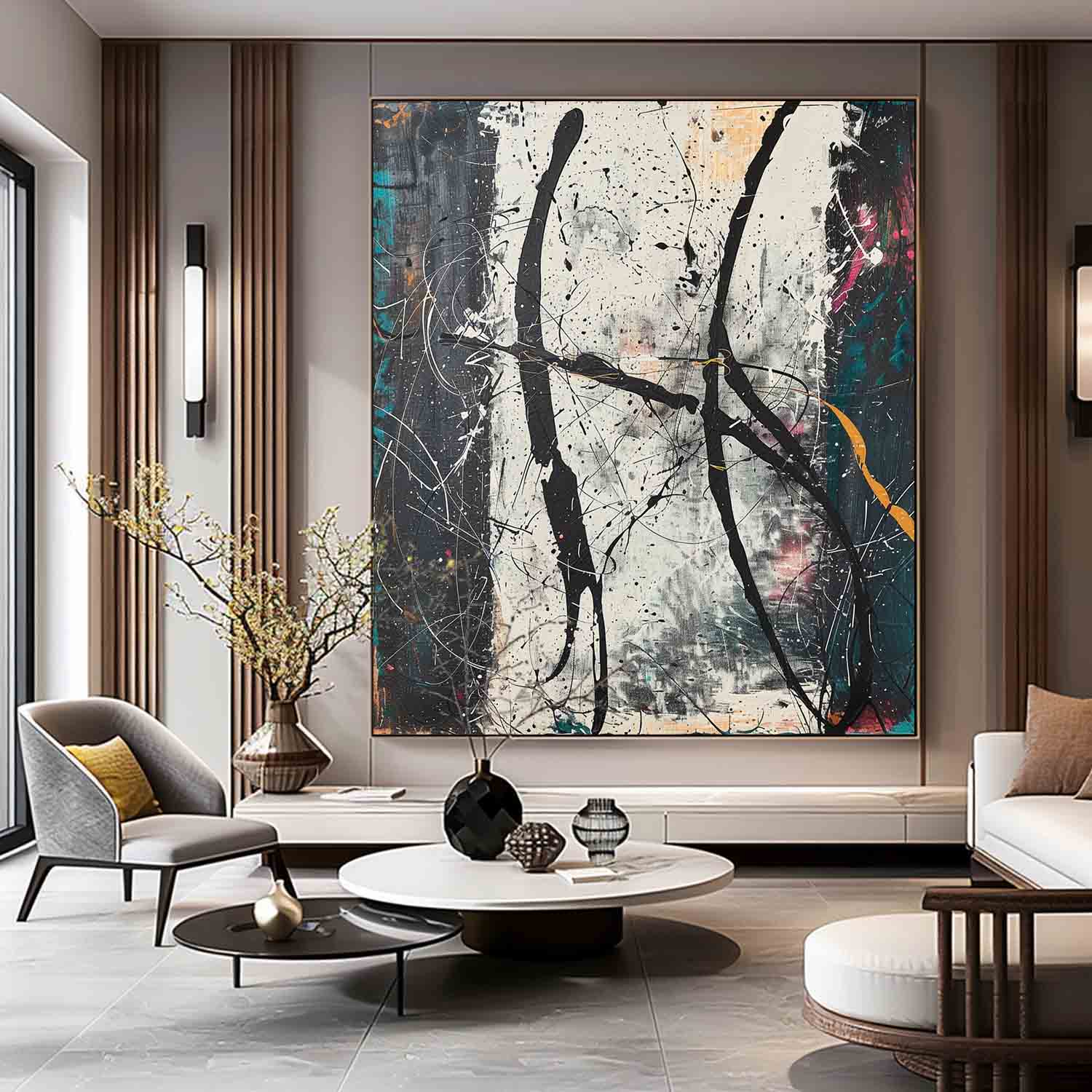 Abstract Expressionist Art AEA024 - Viarteart