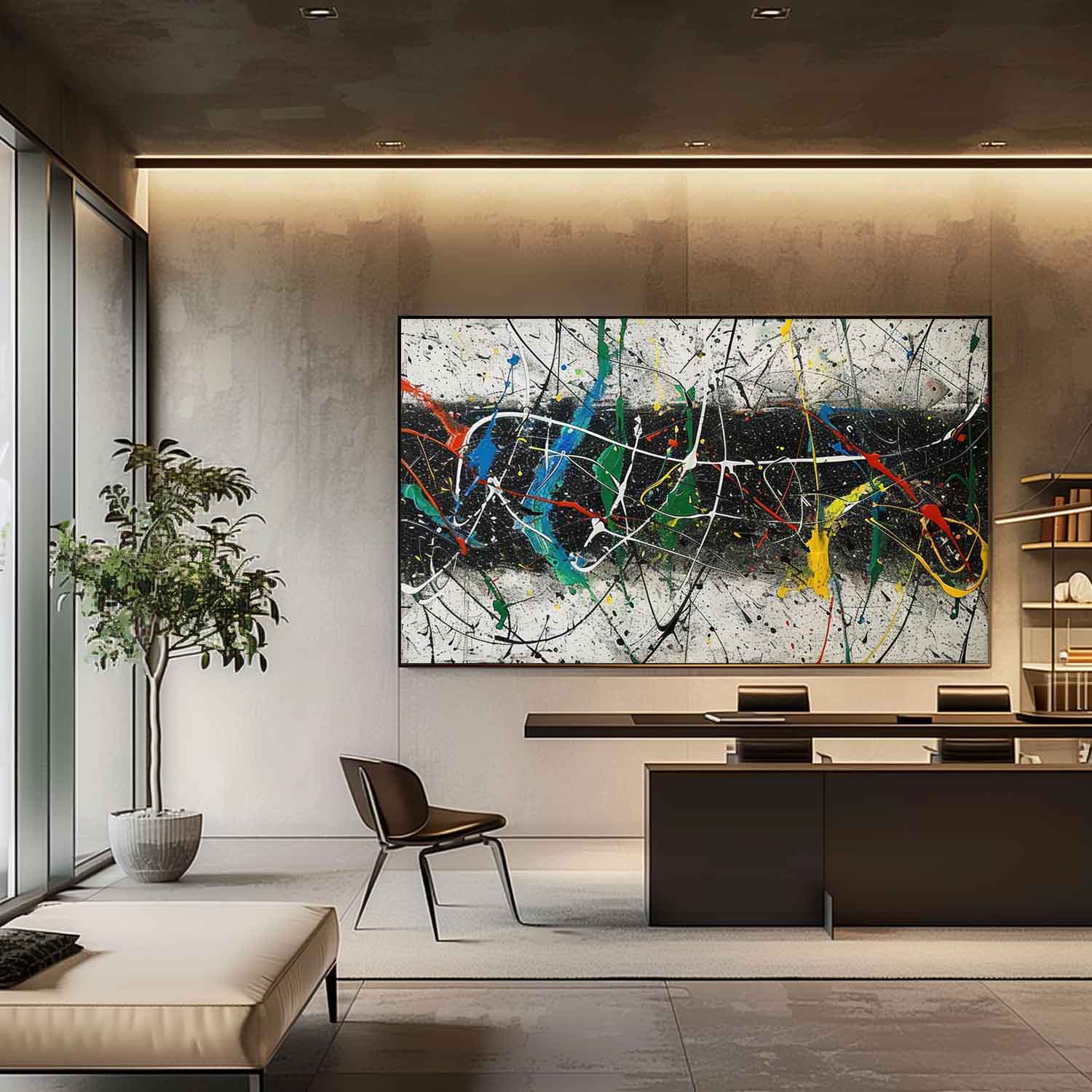 Abstract Expressionist Art AEA031 - Viarteart