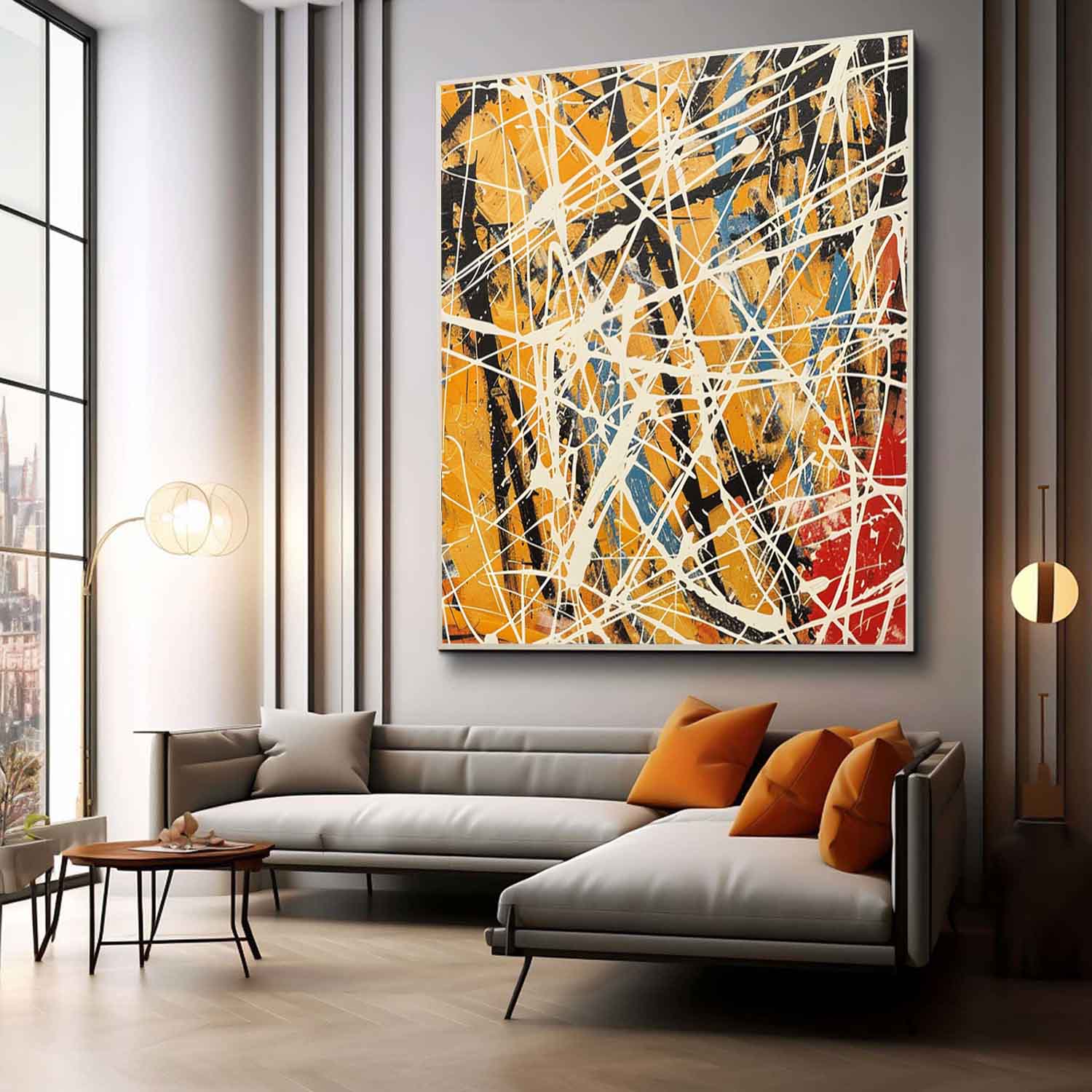 Abstract Expressionist Art AEA046 - Viarteart