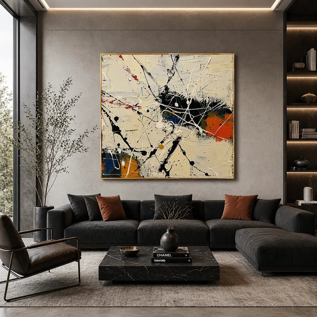 Abstract Expressionist Art AEA052 - Viarteart