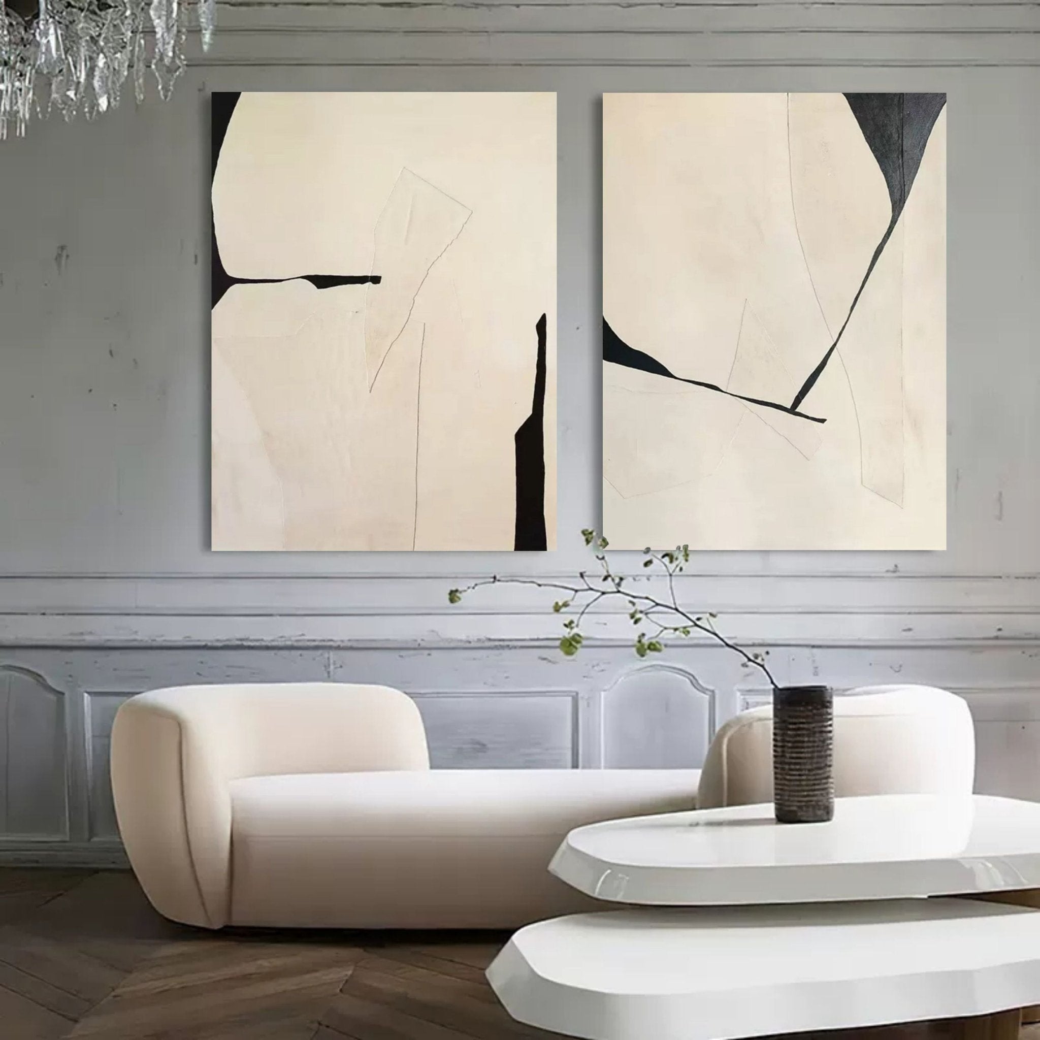 Abstract Painting Set Of 2 SP107 - Viarteart