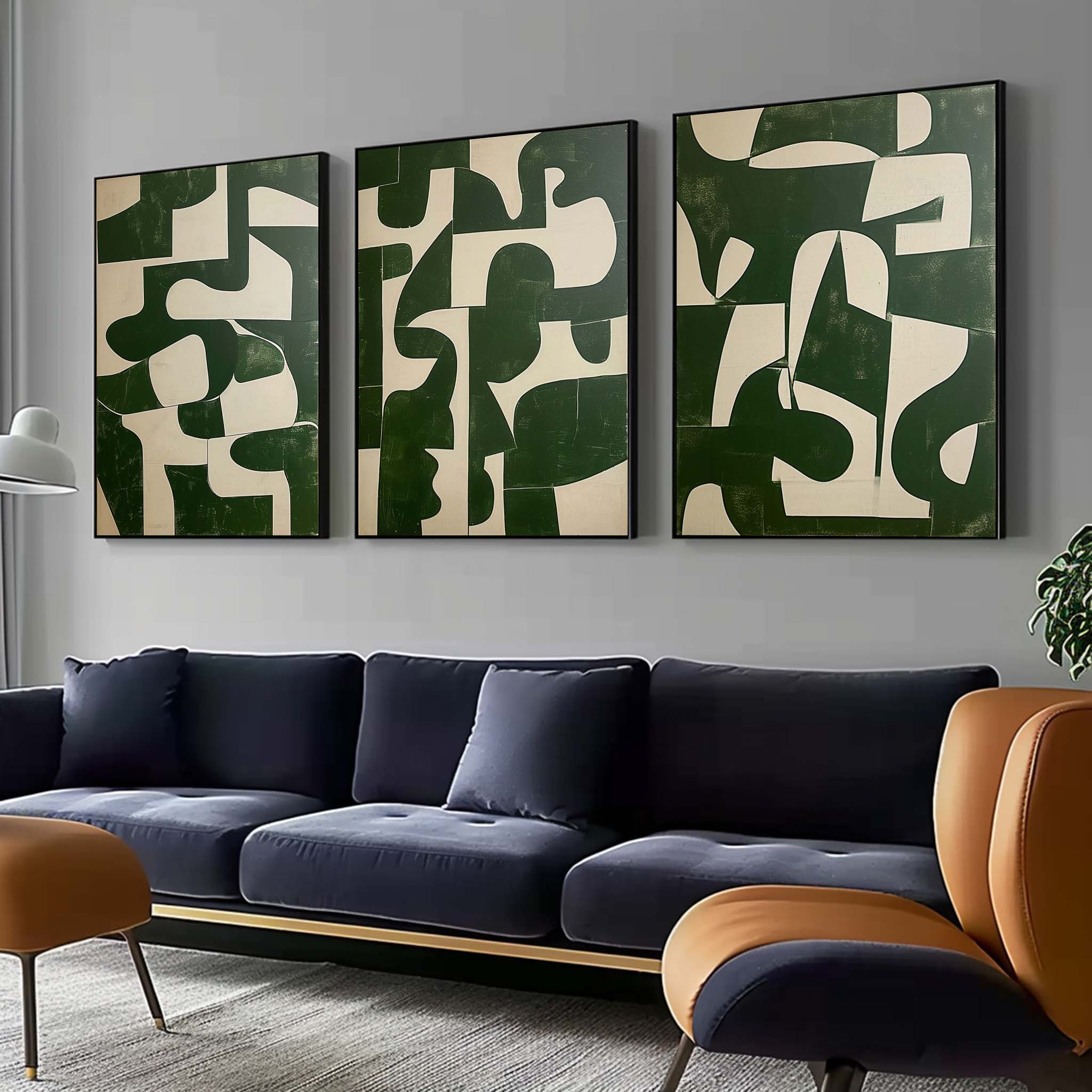 Abstract Painting Set of 3 SP152 - Viarteart