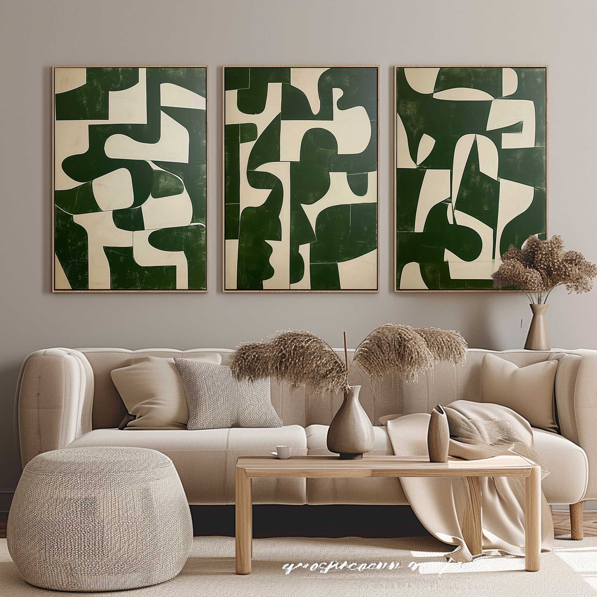 Abstract Painting Set of 3 SP152 - Viarteart
