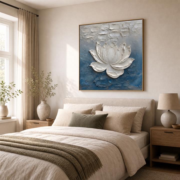 Moonlit Lotus Relief