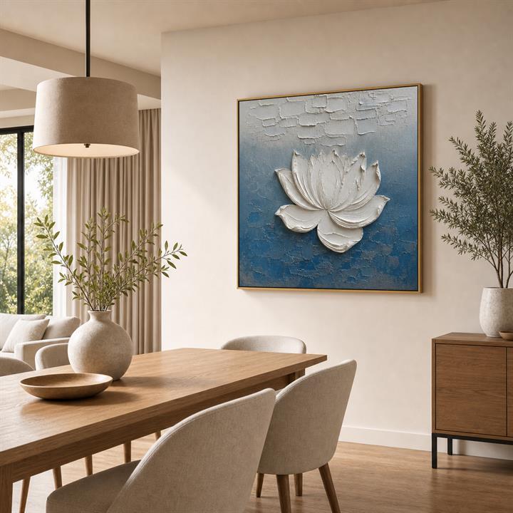 Moonlit Lotus Relief