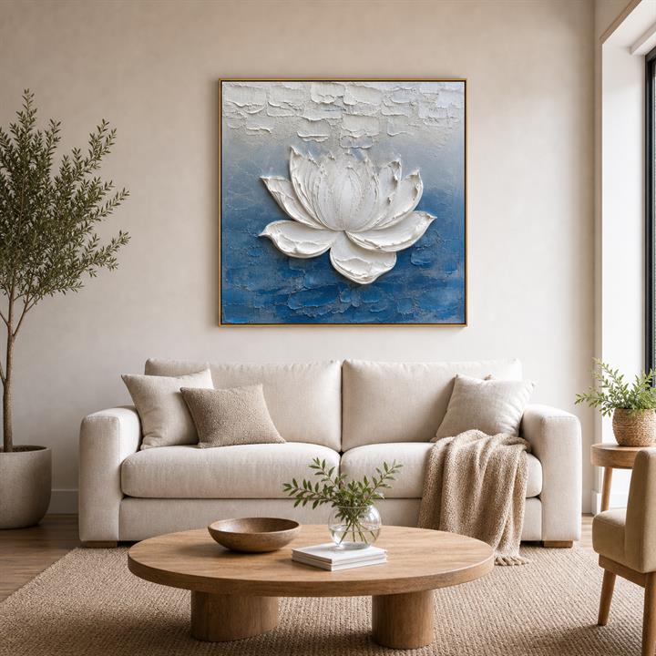 Moonlit Lotus Relief