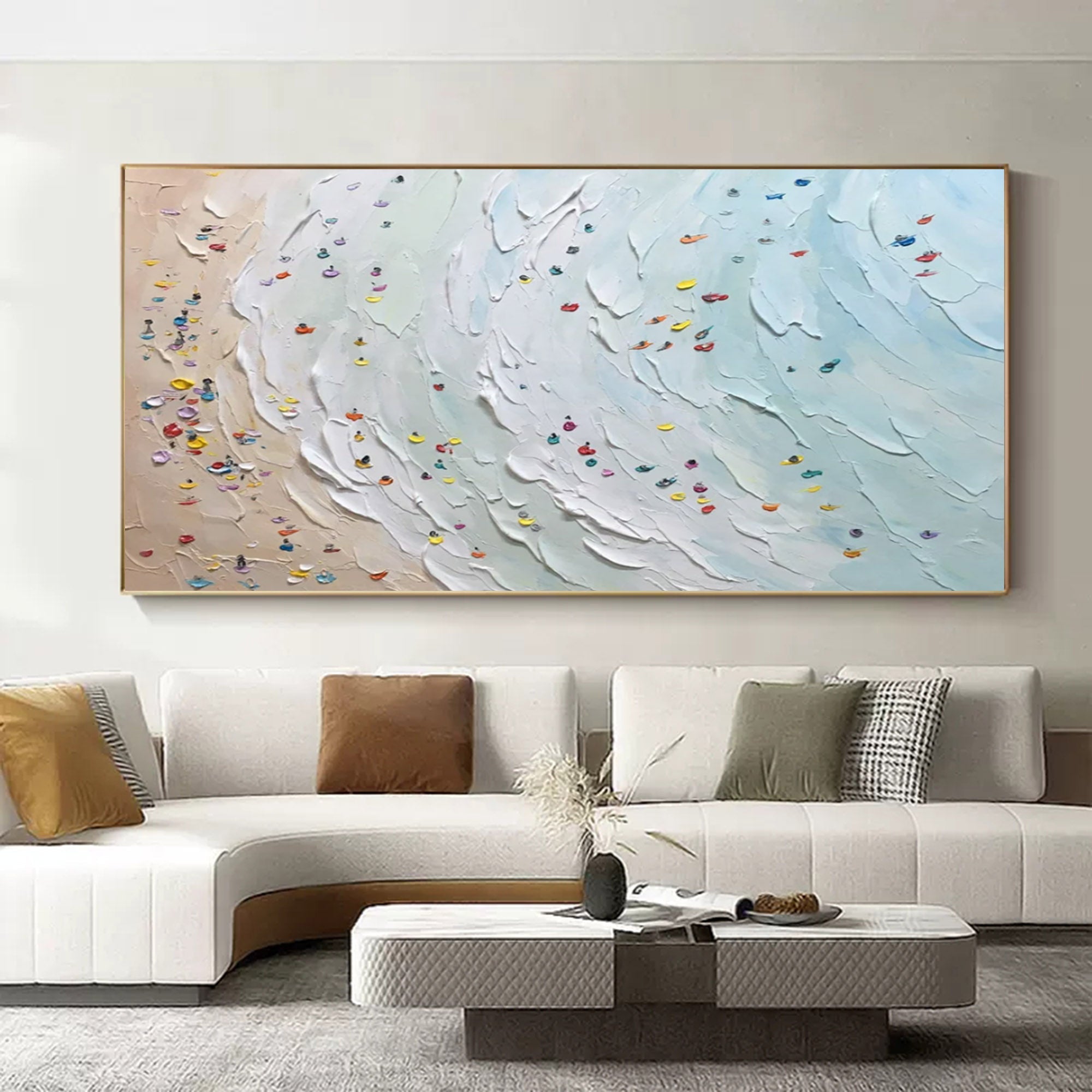 Plaster Art Texture Painting #SG001 - Viarteart