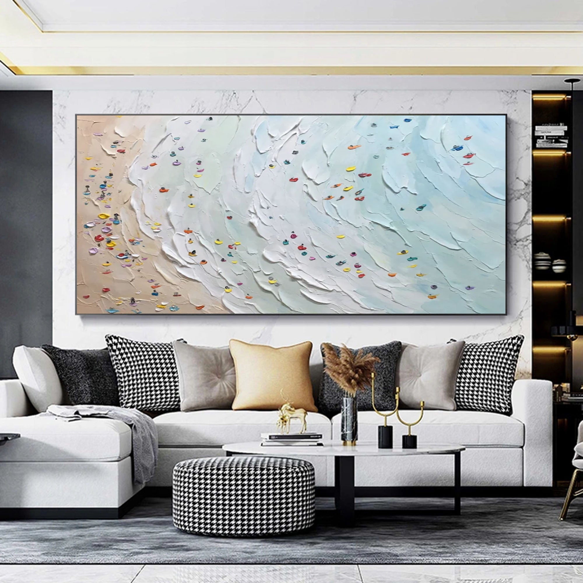 Plaster Art Texture Painting #SG001 - Viarteart