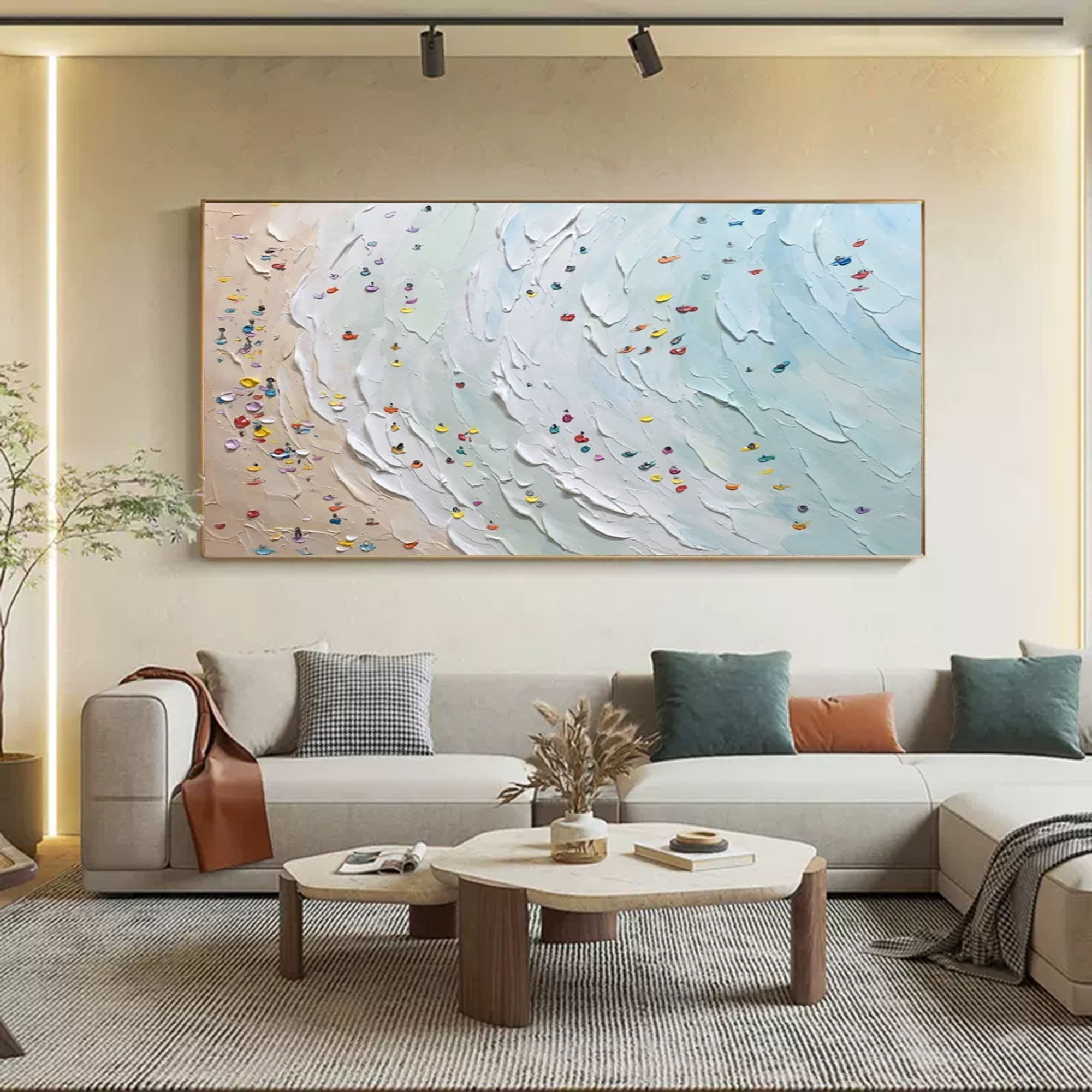 Plaster Art Texture Painting #SG001 - Viarteart