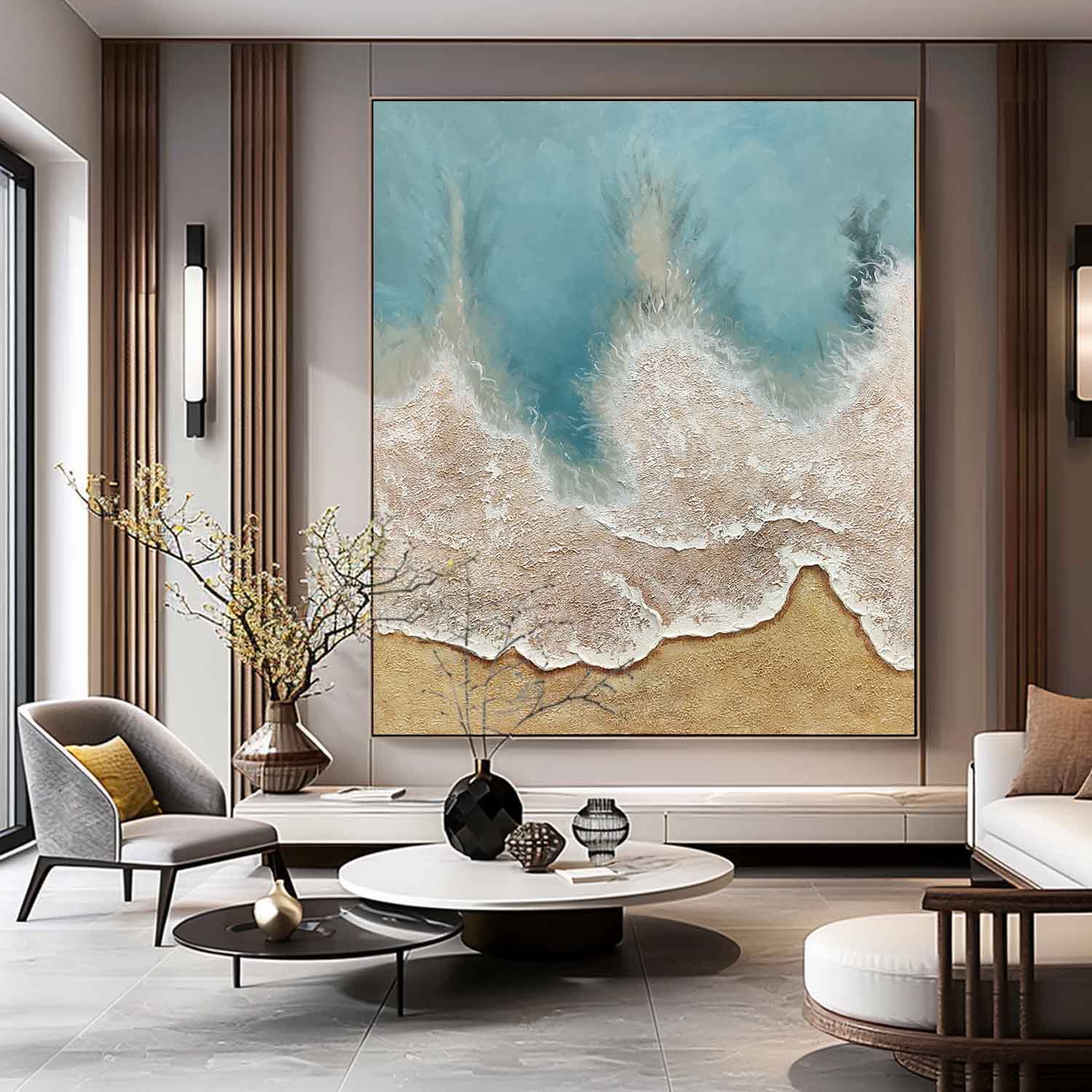 Plaster Art Texture Painting SG262 - Viarteart