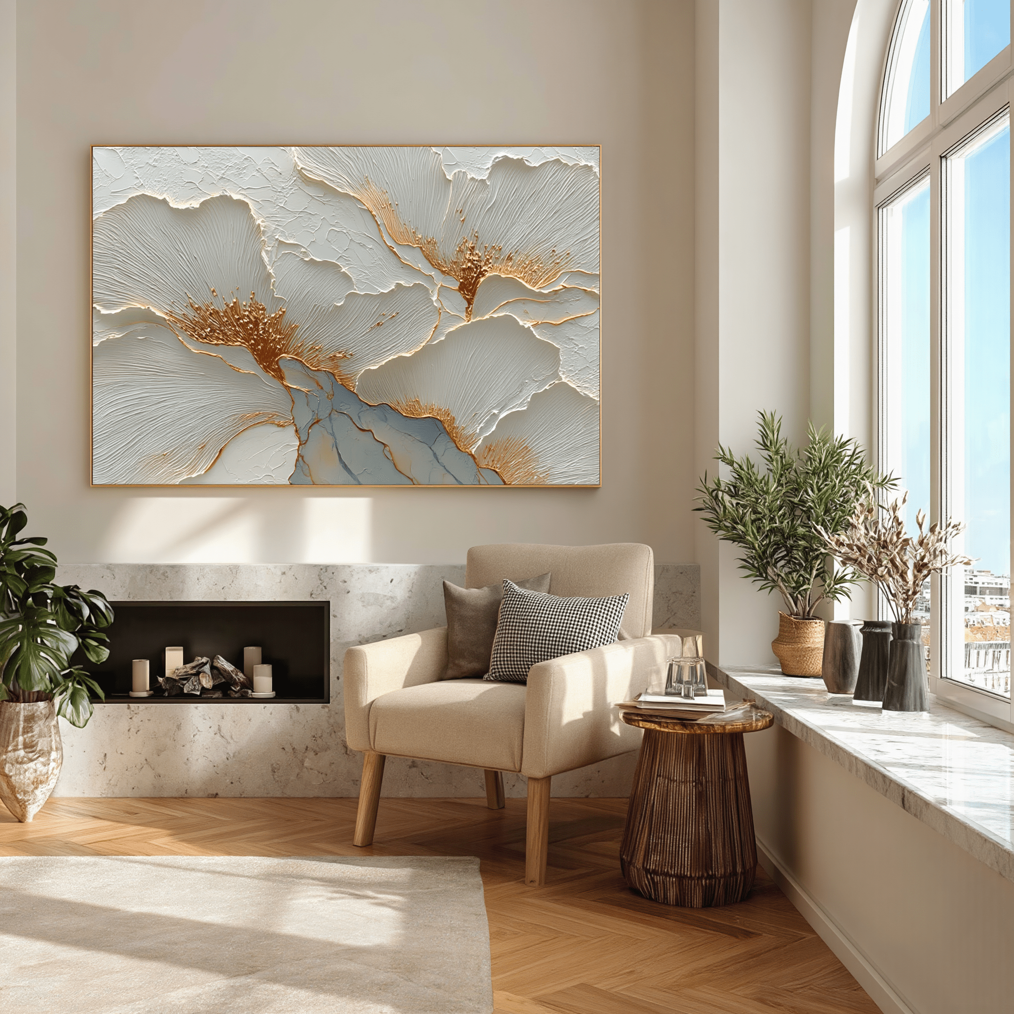 Plaster Art Texture Painting SG476 - Viarteart